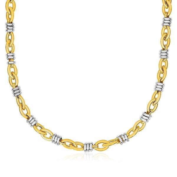 Two-Tone Gold Chain Necklace