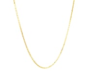 14k Yellow Gold Diamond Cut Cable Link Chain 1.1mm