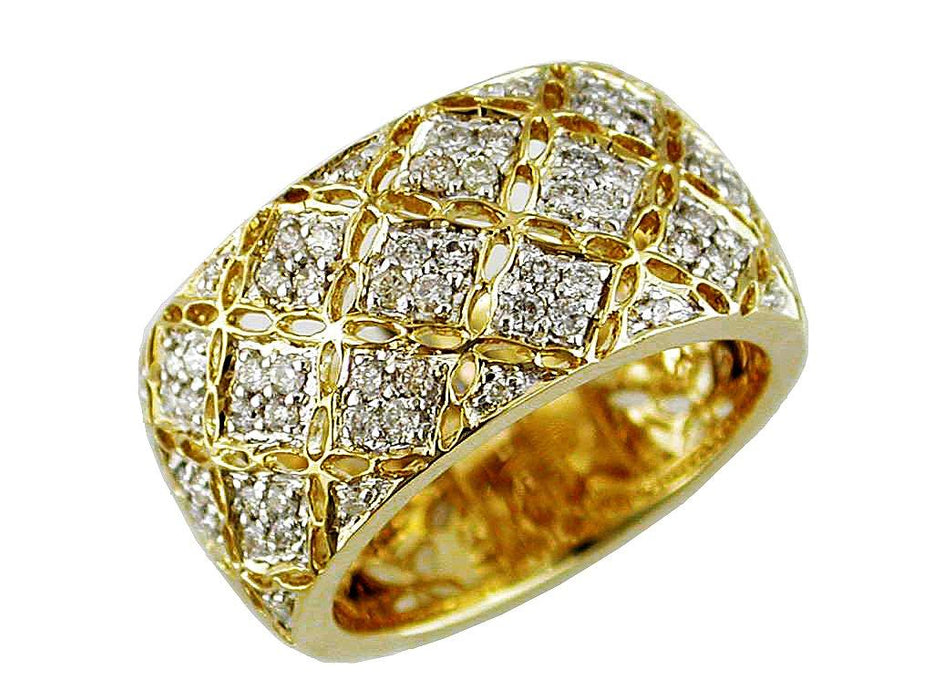 Ladie's White Diamond Ring (0.55 CT) in 14K Yellow Gold