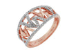 White Diamond Ring (0.40 CT) in 14K Rose Gold