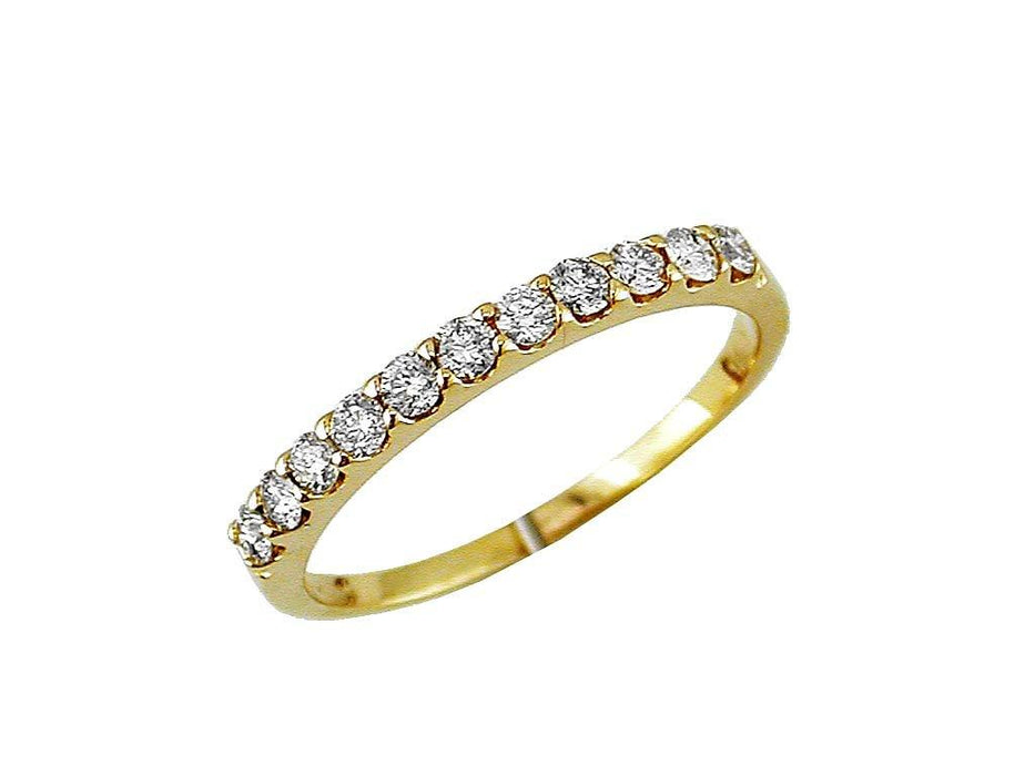White Diamond Wedding Ring (0.42 CT) in 14K Yellow Gold