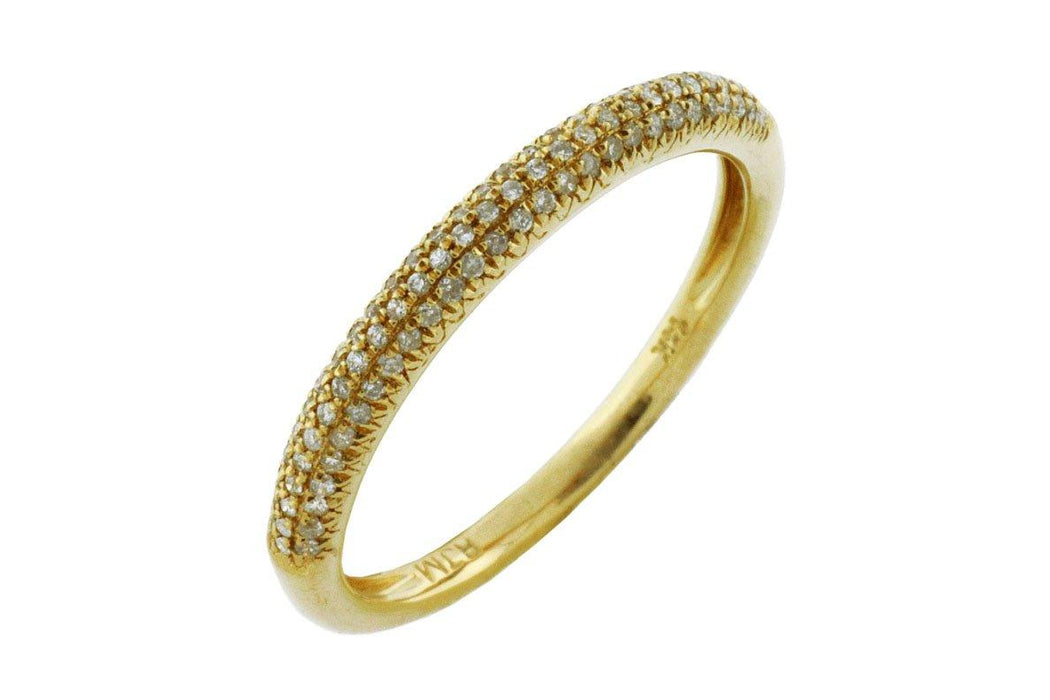 White Diamond Wedding Ring (0.20 CT) in 14K Yellow Gold