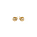 14k Yellow Gold Polished Round Stud Earrings